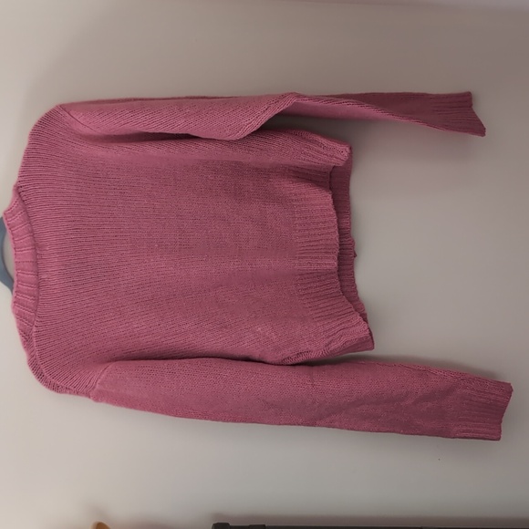 NWT Blush Colored Cropped Sweater - Picture 4 of 5
